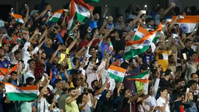Fans during the India-South Africa match in Rajkot. (BCCI) Fans during the India-South Africa match in Rajkot. (BCCI)