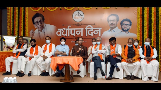 In addition to the council election, the Sena rank and file is also occupied with the Mumbai civic polls which are likely to be held in August or September (HT PHOTO)