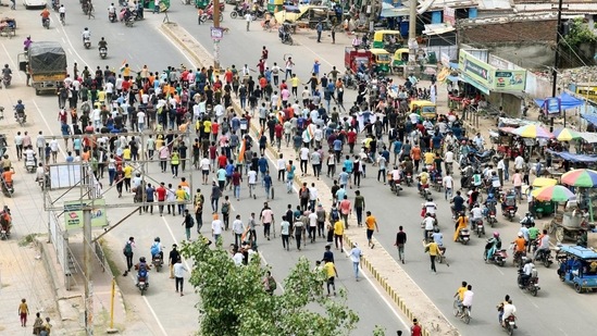 Agnipath protests: 14 detained in Ahmedabad for 'assembling without permission' | Representational image (HT Photo/Santosh Kumar)