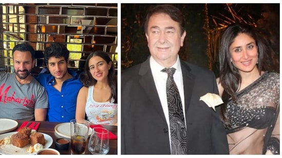 Sara Ali Khan and Kareena Kapoor shared Father's Day posts on Instagram. 