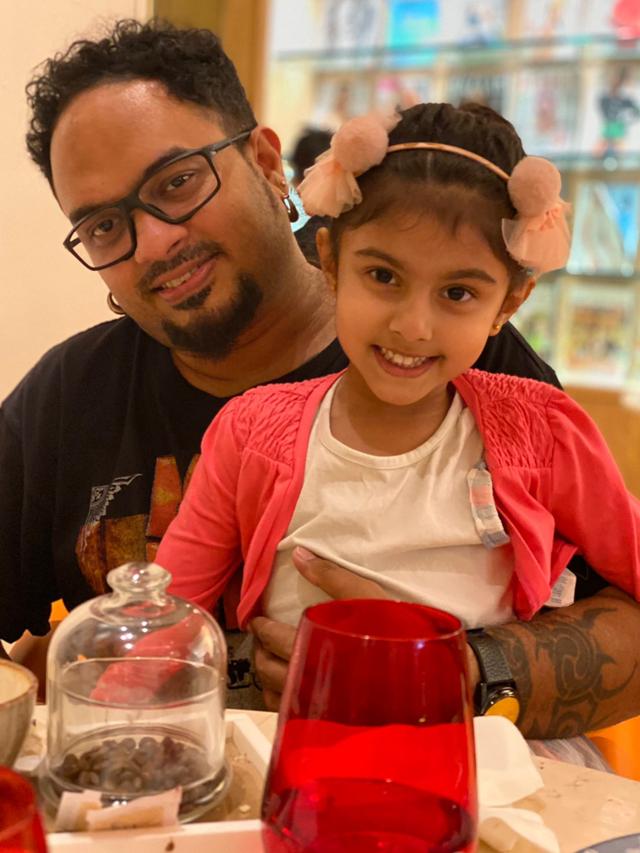 (Gourov Dasgupta with his daughter Vedika) (Gourov Dasgupta with his daughter Vedika)