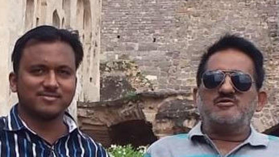 Sanjeev with his father (File Photo/Sourced)