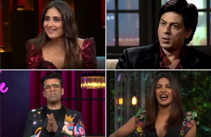 Kareena Kapoor, Priyanka Chopra, Shah Rukh Khan featured in earlier episodes of Koffee With Karan.&nbsp;