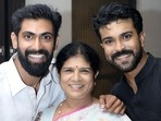 Rana Daggubati with Ram Charan and his mother Surekha Konidala. The actor shared this photo as he wished Rana on his birthday in 2019. Rana Daggubati with Ram Charan and his mother Surekha Konidala. The actor shared this photo as he wished Rana on his birthday in 2019.