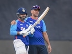 India cricket team head coach Rahul Dravid with player Rishabh Pant(PTI) India cricket team head coach Rahul Dravid with player Rishabh Pant(PTI)