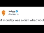 A screenshot of the tweet posted by Swiggy. (@swiggy_in/Twitter) A screenshot of the tweet posted by Swiggy. (@swiggy_in/Twitter)