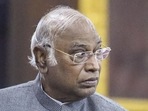 Mallikarjun Kharge, the leader of the Opposition in Rajya Sabha, tweeted on Agnipath scheme yet again, (File photo) (PTI)