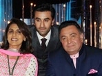 Neetu Kapoor with her husband-- late actor Rishi Kapoor, and son-- actor Ranbir Kapoor. Neetu Kapoor with her husband-- late actor Rishi Kapoor, and son-- actor Ranbir Kapoor.