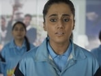 Taapsee Pannu in a still from Shabaash Mithu trailer. Taapsee Pannu in a still from Shabaash Mithu trailer.