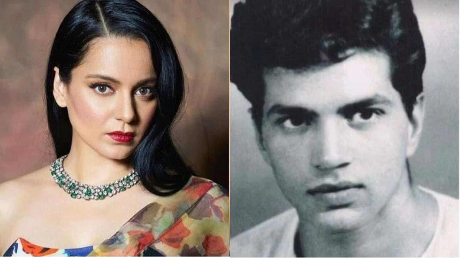 You are currently viewing Kangana Ranaut is in awe of Dharmendra’s ‘beauty’, shares his throwback pic