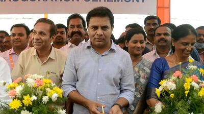 Stating that the Bharatiya Janata Party-led central government was planning to sell its assets in Telangana, including land allotted by the state government to various Public Sector Undertakings (PSUs), state industries and information technology minister K T Rama Rao has urged the Centre to return the lands to the state government to set up new industrial units. (ANI) Stating that the Bharatiya Janata Party-led central government was planning to sell its assets in Telangana, including land allotted by the state government to various Public Sector Undertakings (PSUs), state industries and information technology minister K T Rama Rao has urged the Centre to return the lands to the state government to set up new industrial units. (ANI)