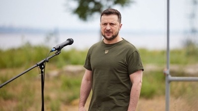 Ukraine's President Volodymyr Zelensky&nbsp; (via REUTERS)