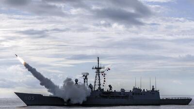 A US made anti-air Standard missile is launched from a Taiwanese warship off Pingtung County in southern Taiwan. (AP/REPRESENTATIVE IMAGE) A US made anti-air Standard missile is launched from a Taiwanese warship off Pingtung County in southern Taiwan. (AP/REPRESENTATIVE IMAGE)