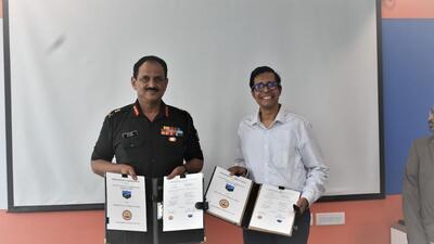 Army Training Command (ARTRAC) is partnering with IIT-Madras to set up a 5G testbed at Military College of Telecommunication in Indore’s Mhow to help the army to utilise 5G technology for its operational use, especially along the international borders. (HT) Army Training Command (ARTRAC) is partnering with IIT-Madras to set up a 5G testbed at Military College of Telecommunication in Indore’s Mhow to help the army to utilise 5G technology for its operational use, especially along the international borders. (HT)