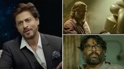 Shah Rukh Khan and R Madhavan in Rocketry: The Nambi Effect.