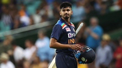Inability to sort that out could lead to World T20 berth pangs for Shreyas Iyer. (Getty) Inability to sort that out could lead to World T20 berth pangs for Shreyas Iyer. (Getty)