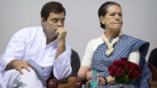 Congress president Sonia Gandhi and Rahul Gandhi.(Sushil Kumar/ Hindustan Times)