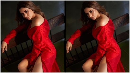 On Sunday, Aamna took to Instagram to drop several pictures of herself dressed in a red ensemble. The actor captioned the post, "Red." The photos show Aamna striking glamorous poses for the camera and flaunting the dress.(Instagram)
