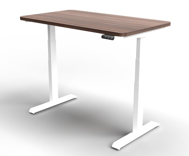 Height adjustable decks are ideal for ‘work from home’ as they allow you to be at the right angle for your online video calls. (The Balanced Desk by Ergosphere Ergonomics)