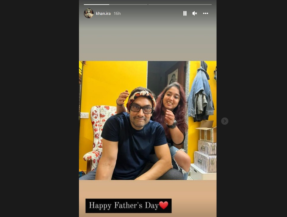 Here's how Aamir Khan’s daughter Ira Khan wished him on Father’s Day.