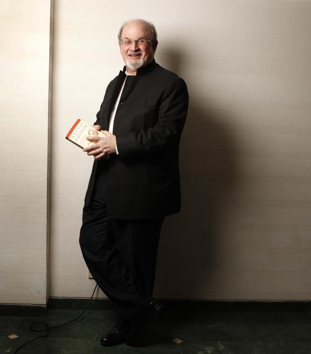 Author Salman Rushdie poses for a picture during his visit to HT House in New Delhi on 22 January 2013. (Raj K Raj/Hindustan Times)