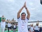 Sarbananda Sonowal on Yoga Day Sarbananda Sonowal on Yoga Day