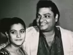 Kajol with father Shomu Mukherjee in a file pic. Kajol with father Shomu Mukherjee in a file pic.