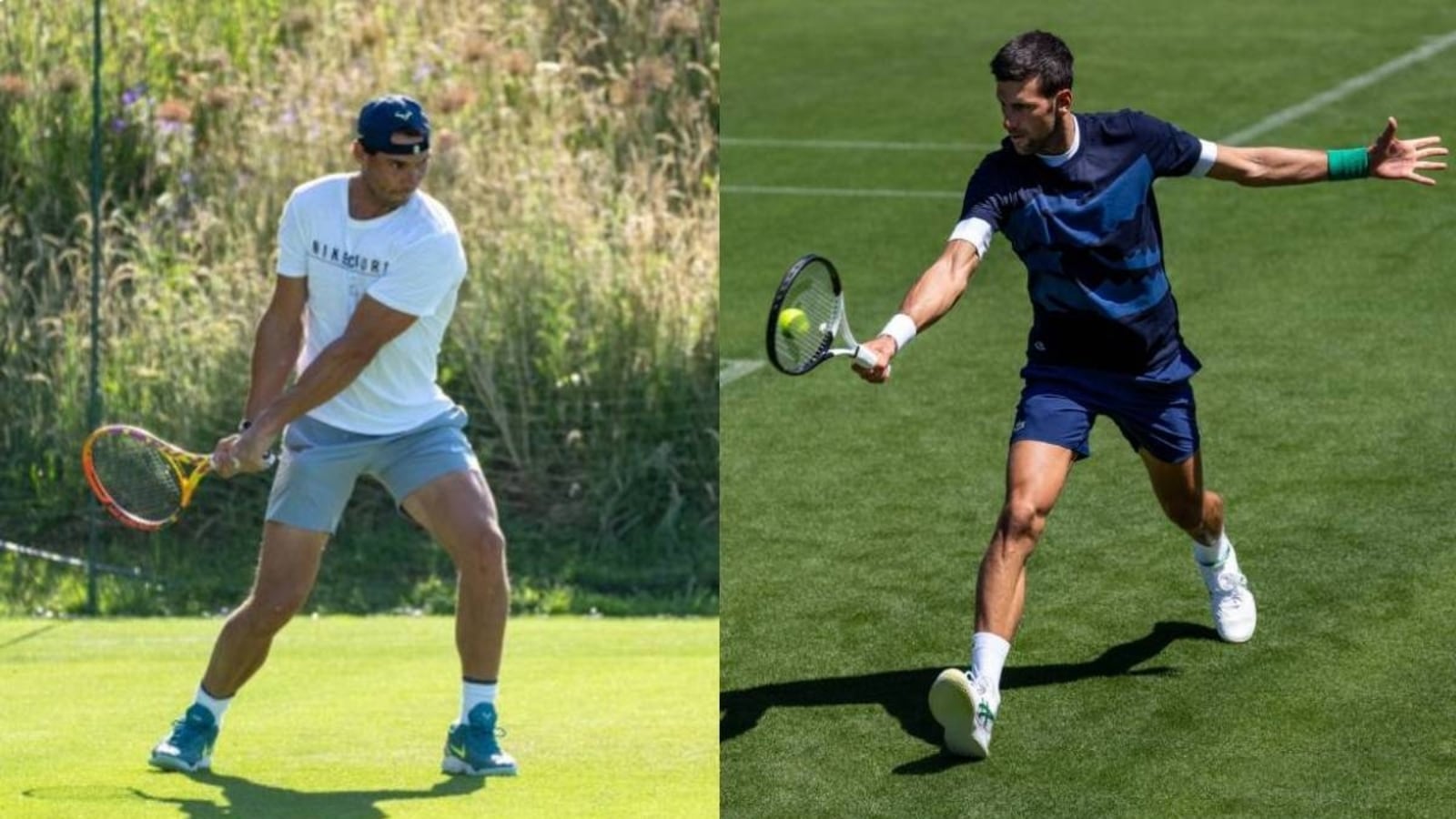 Watch: Rafael Nadal, Novak Djokovic spotted training at Wimbledon a week before Grand Slam event