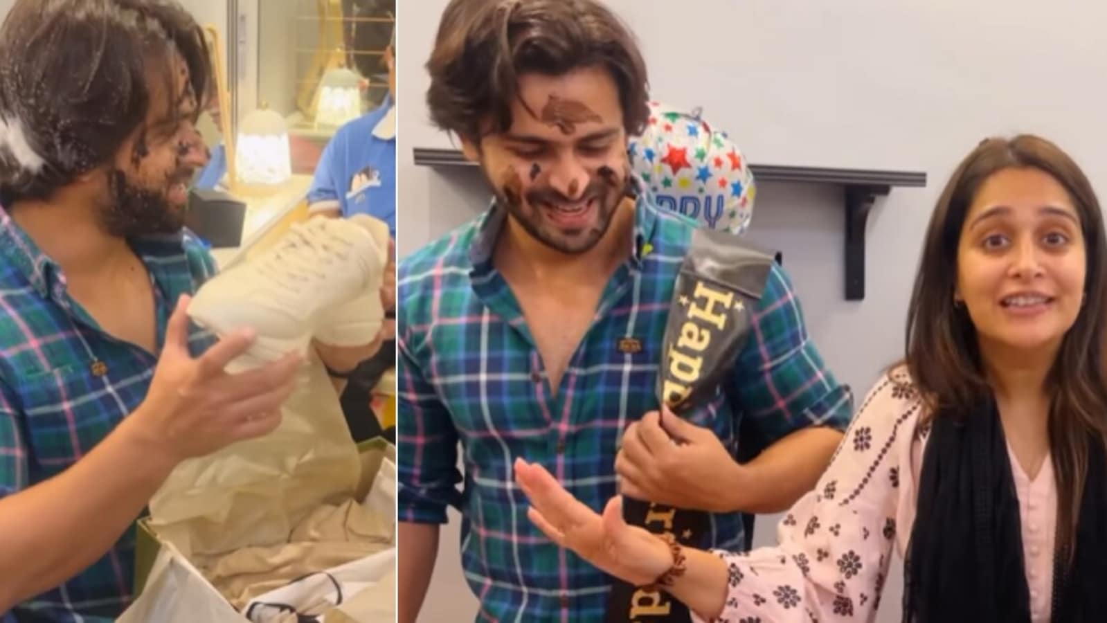 Dipika Kakar gifts Gucci shoes worth ₹77,000 to husband Shoaib Ibrahim on his 35th birthday. Watch