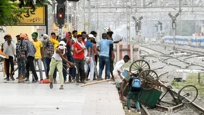 As per Section 151 of the Act, if any person causes damage or destruction to any property of a railway by fire, or otherwise, he or she shall be punishable with imprisonment for a term which may extend to five years, or with fine, or with both. (Pic for representation)