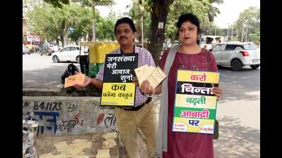 Meerut couple in Lko to push for population control law (sourced) Meerut couple in Lko to push for population control law (sourced)