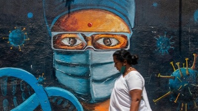 A good sign, however, remains that the number of Covid-19 hospitalisations remain a miniscule proportion of the total available hospital beds (Satish Bate/HT PHOTO)