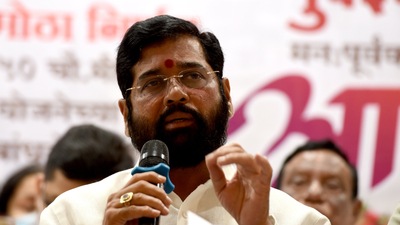File photo of Shiv Sena leader Eknath Shinde. (HT Photo) File photo of Shiv Sena leader Eknath Shinde. (HT Photo)