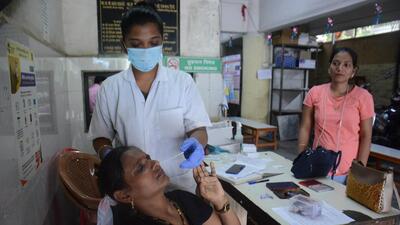 Prasad Danave, joint secretary, Maharashtra State Chemists & Druggists Association (MSCDA) said that unlike the third wave, people are buying home testing kits more from online sites than from chemists/pharmacists (Praful Gangurde) Prasad Danave, joint secretary, Maharashtra State Chemists & Druggists Association (MSCDA) said that unlike the third wave, people are buying home testing kits more from online sites than from chemists/pharmacists (Praful Gangurde)