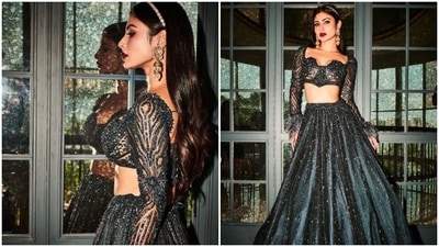 Mouni Roy is an absolute fashionista. The actor keeps slaying fashion goals like a pro with every snippet from her fashion diaries. Be it looking ethereal in an ethnic attire or slaying casual fashion in a T-shirt and shorts, Mouni’s sartorial sense of fashion keeps getting better by the day. A day back, Mouni showed us how to rock festive fashion in a stunning lehenga. (Instagram/@imouniroy) Mouni Roy is an absolute fashionista. The actor keeps slaying fashion goals like a pro with every snippet from her fashion diaries. Be it looking ethereal in an ethnic attire or slaying casual fashion in a T-shirt and shorts, Mouni’s sartorial sense of fashion keeps getting better by the day. A day back, Mouni showed us how to rock festive fashion in a stunning lehenga. (Instagram/@imouniroy)