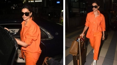 Deepika Padukone seen at Mumbai airport. (Varinder Chawla) Deepika Padukone seen at Mumbai airport. (Varinder Chawla)