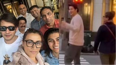 Mahesh Babu and Namrata Shirodkar are in New York. Mahesh Babu and Namrata Shirodkar are in New York.