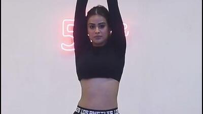 Nia Sharma at 5th Gear Fitness Studio