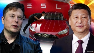 Tesla, Inc. founder Elon Musk and Chinese president Xi Jinping Tesla, Inc. founder Elon Musk and Chinese president Xi Jinping