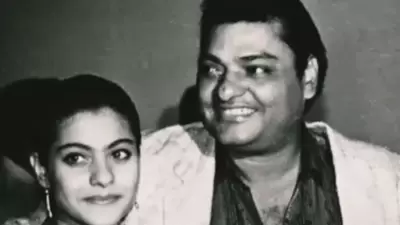 Kajol with father Shomu Mukherjee in a file pic. Kajol with father Shomu Mukherjee in a file pic.