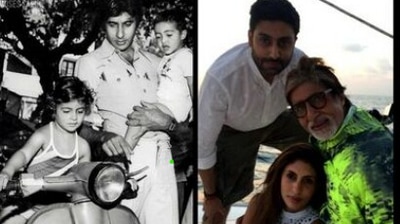 Amitabh Bachchan shares pictures featuring Abhishek Bachchan and Shweta Nanda. Amitabh Bachchan shares pictures featuring Abhishek Bachchan and Shweta Nanda.