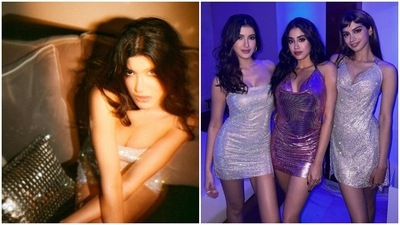Janhvi Kapoor and Khushi Kapoor also brought in the bling like their sister, Shanaya Kapoor. Janhvi had posted the pictures from their get-together and captioned them, "The Kapoor's the criminals #welcomehomekhush." (Instagram)