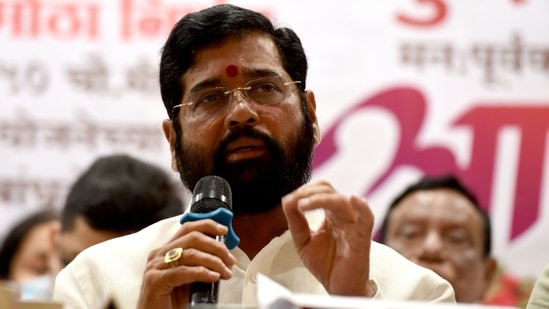 File photo of Shiv Sena leader Eknath Shinde.&nbsp;(HT Photo)