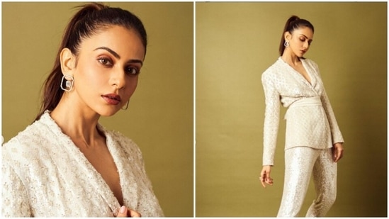Rakul Preet Singh’s fashion diaries are getting better by the day. The actor keeps giving us major cues of fashion with glimpses of her look. Be it an ethnic attire or a casual one or a formal outfit, Rakul Preet knows how to wear it and make it look better. A day back, Rakul Preet gave us fresh fashion goals in a co-ord set. Take a look at her pictures here.(Instagram/@rakulpreet)