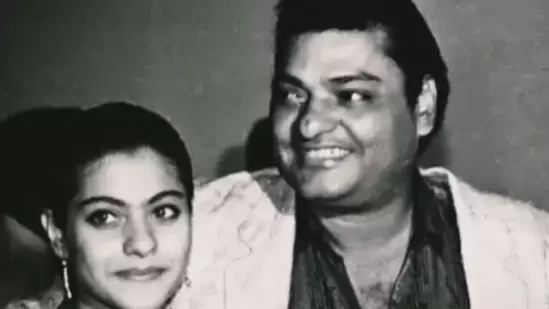 Kajol with father Shomu Mukherjee in a file pic.
