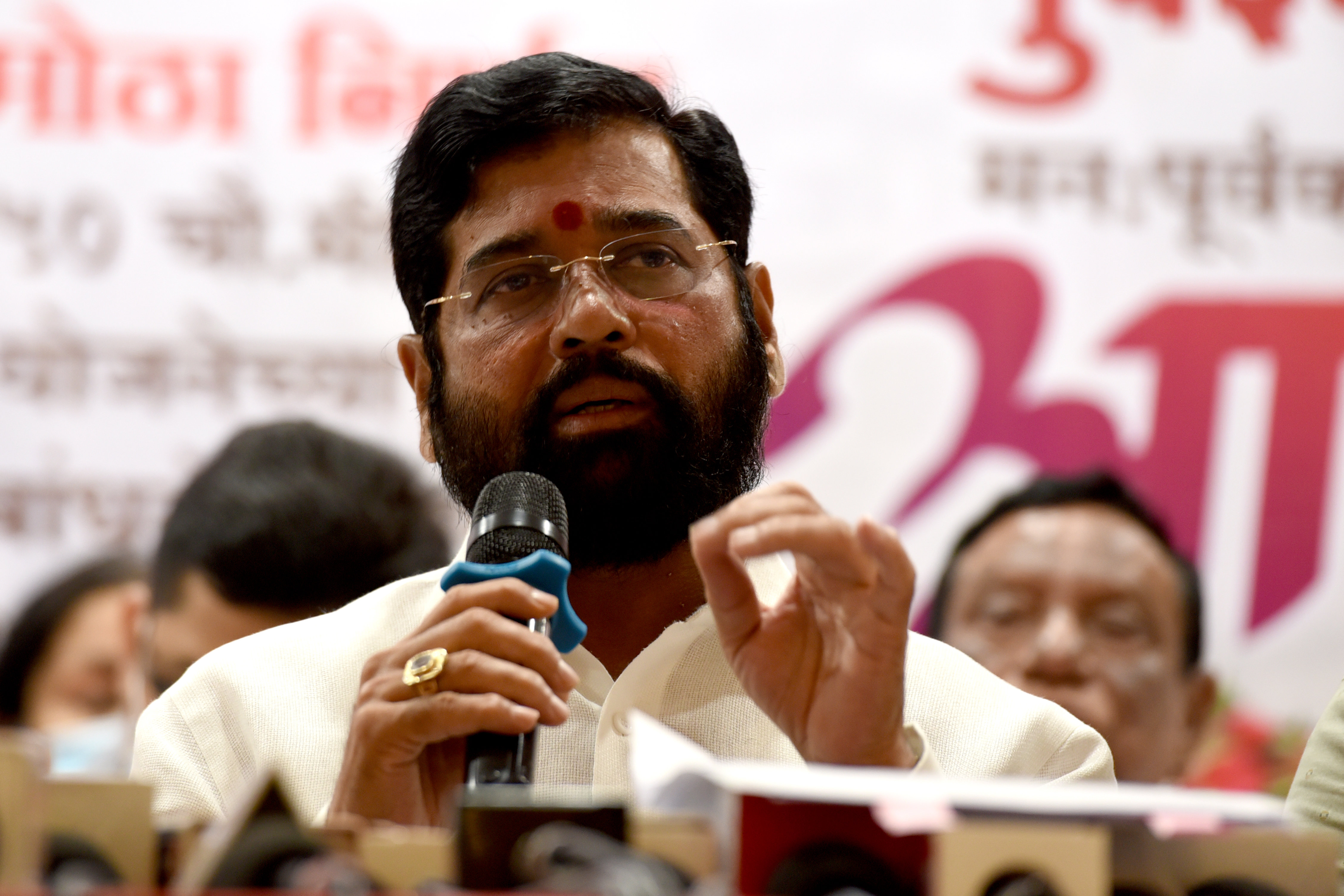 File photo of Shiv Sena leader Eknath Shinde. (HT Photo) File photo of Shiv Sena leader Eknath Shinde. (HT Photo)