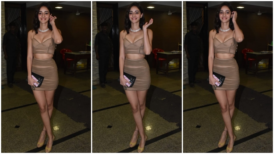 Ananya Panday steps out in the bay for a night out.&nbsp;(HT Photo/Varinder Chawla)