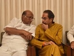 Shiv Sena chief Uddhav Thackeray along with NCP chief Sharad Pawar. (HT FILE PHOTO) Shiv Sena chief Uddhav Thackeray along with NCP chief Sharad Pawar. (HT FILE PHOTO)