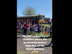 The graduating seniors high five all the kindergarteners in a sweet tradition at this school. (schaeferdesignco/Instagram) The graduating seniors high five all the kindergarteners in a sweet tradition at this school. (schaeferdesignco/Instagram)