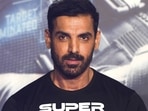 John Abraham poses for pictures during the trailer launch of Attack, earlier in 2022. John Abraham poses for pictures during the trailer launch of Attack, earlier in 2022.